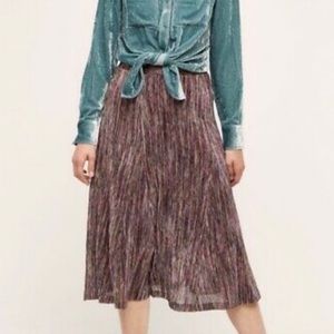 Anthropologie multicolor midi skirt